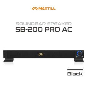 상품 이미지: 맥스틸 SB-200 PRO AC 전원형 고출력 컴퓨터 사운드바 스피커 블랙