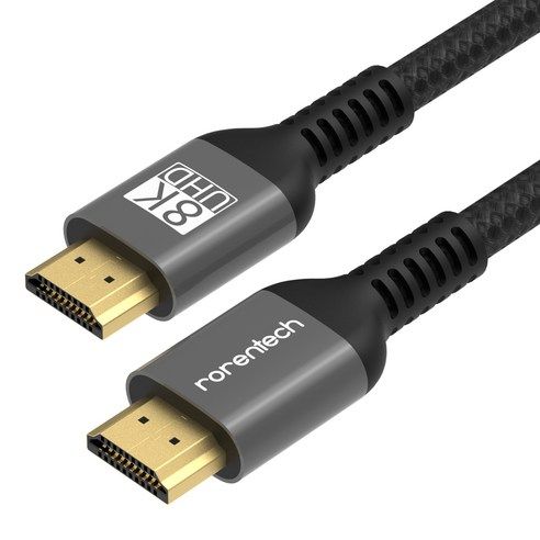 상품 이미지: 로랜텍 8K UHD 울트라 듀얼 모니터 HDMI v2.1 케이블