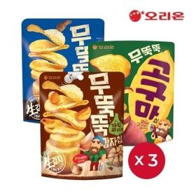 상품 이미지: 오리온 무뚝뚝3종 (갈릭솔트(106g) 3+통후추소금(60g) 3+고구마칩(56g) 3)