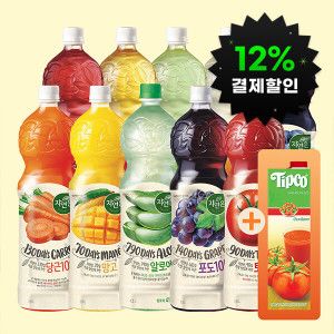 상품 이미지: 자연은 주스 1.5L  토마토주스 외 10종 골라담기 1.5L 4+4개(총 8개) 팁코 토마토 1L 1개 증정