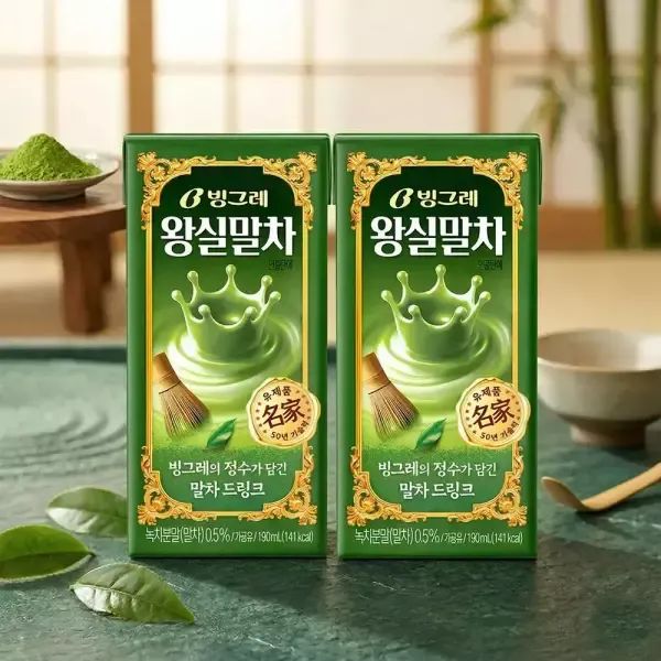 상품 이미지: 빙그레 왕실말차 드링크 24팩 + 24팩