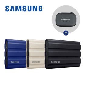 상품 이미지: 삼성 T7 실드 Shield 외장SSD 외장하드 1TB 1테라 MU-PE1T0S/WW 블랙 국내정품 파우치 증정 KG