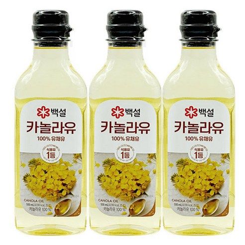 상품 이미지: 백설 카놀라유, 500ml, 3개