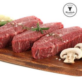 상품 이미지: 프리미엄 부채살 스테이크 1kg (200g X 5팩) 스테이크 큐브 슬라이스 구이 4종 선택