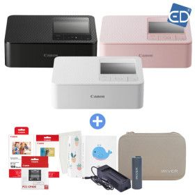 상품 이미지: 캐논 포토프린터 셀피 CP1500 화이트+RP-108+KC-36IP+PCC-CP400+가방+배터리+충전기+미니앨범+포켓융 /ED