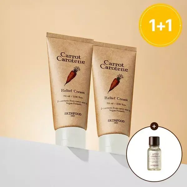 상품 이미지: [스킨푸드][1+1]캐롯 카로틴 릴리프 크림 70ml + (증정)토너14ml