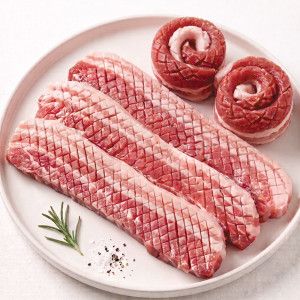 상품 이미지: 따봉프레시 보리먹인 숙성 흑돼지 벌집 두툼 쫀득 듀록삼겹살 HACCP 1개 1kg
