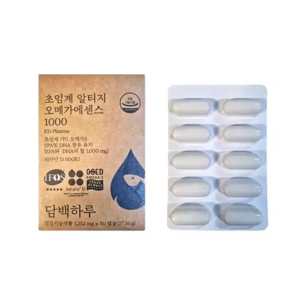 상품 이미지: 담백하루 초임계 알티지 오메가 에센스 1000 30캡슐 6개_MZ