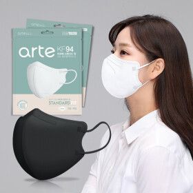 상품 이미지: 아르떼 KF94 새부리형 국산 마스크 대형 소형 초소형 키즈 컬러 식약처인증 개별포장