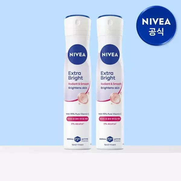 상품 이미지: 니베아 데오드란트 스프레이 엑스트라 브라이트 200ml 2개