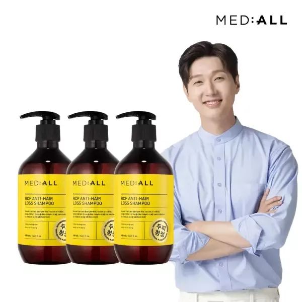 상품 이미지: 메디올 탈모완화 비듬각질개선 약산성 샴푸 우디허발 480ml 3개