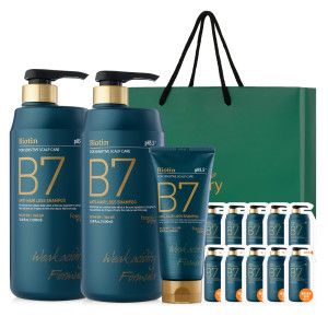 상품 이미지: B7 약산성 탈모 샴푸 선물세트 1000ml+1000ml+200ml+10매+(쇼핑백or핸드크림)