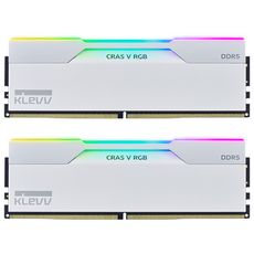 상품 이미지: ESSENCORE KLEVV DDR5-6000 CL30 CRAS V RGB 화이트 패키지 서린 (64GB(32Gx2)), 1세트