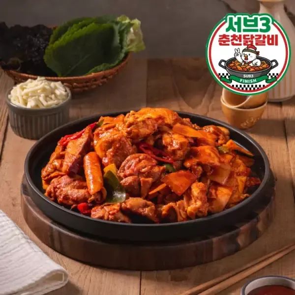 상품 이미지: 서브3 춘천닭갈비 500g 3팩 85% 함량으로 푸짐한 양 해썹인증 춘천닭갈비