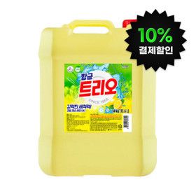 상품 이미지: (10%결제할인)주방세제 항균 트리오 14kg (말통)