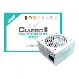 상품 이미지: 마이크로닉스 Classic II 풀체인지 600W 80PLUS 브론즈 ATX3.1 화이트 / 컴퓨터 PC 파워