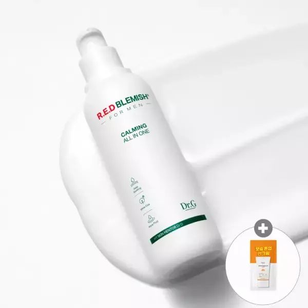 상품 이미지: 닥터지 레드 블레미쉬 포 맨 진정 올인원 150mL + (증정) 브라이트닝 업 선 플러스 2mL