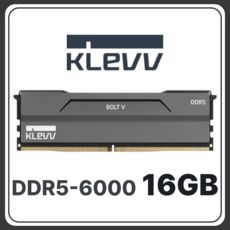 상품 이미지: ESSENCORE KLEVV DDR5 BOLT V 데스크탑 램, 1개, 16GB 6000MHz 단품