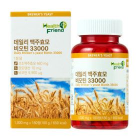 상품 이미지: 데일리 맥주효모 비오틴 33000 6개월분 1000mg x 180정