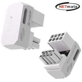 상품 이미지: 강원전자 넷메이트 PCI-E 8핀 변환 어댑터 (화이트/RVS 180도/2PACK) EZDIY-FAB NM-DPI22613