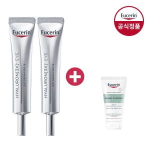 상품 이미지: 유세린 하이알루론3X아이크림 15ml 2개 증 클렌징폼50g