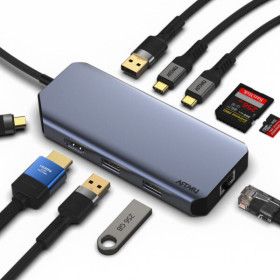 상품 이미지: USB C타입 10in1 4K 60hz Gen2 10Gbps 멀티 허브 MH420