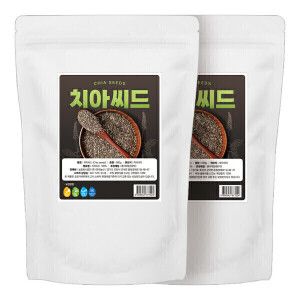 상품 이미지: 수입 치아씨드 1kg (500gx2봉) 치아시드 / 2kg 구매시 사은품 증정
