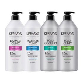 상품 이미지: 케라시스 헤어클리닉 샴푸/컨디셔너 7종 980ml 3개 / 두피클리닉 데미지 볼륨 가는모 두피쿨링