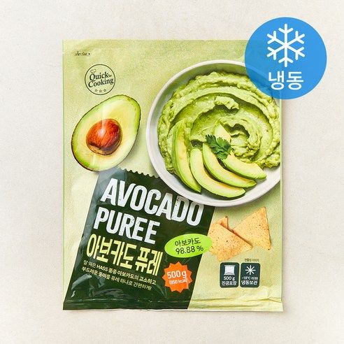 상품 이미지: 퀵쿠킹 아보카도 퓨레 (냉동), 1개, 500g