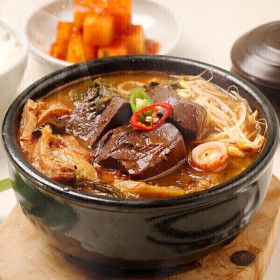 상품 이미지: 부산 가야 선지해장국 630g x4팩 / 국내산 소선지23% 높은함량우거지 깐양