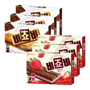 상품 이미지: 오리온 비쵸비 초코 5P 125g 3박스 + 딸기 5P 125g 3박스