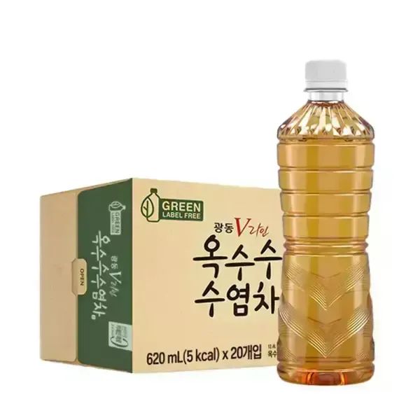 상품 이미지: [본사직영] 광동 옥수수수염차 무라벨 620ml 20입 (유/무라벨 랜덤발송) G