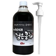 상품 이미지: 홍치마 대용량 국산 검은콩차 고농축 서리태 원액 쥐눈이 약콩 물 액상 950ml 다홍치마 (물병 X), 1개