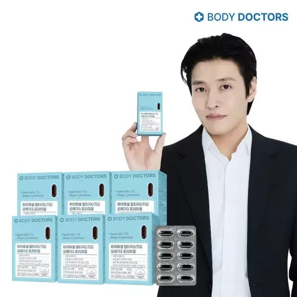 상품 이미지: 바디닥터스 하이퍼셀 알티지(rTG) 오메가3 프리미엄 6박스(6개월분)