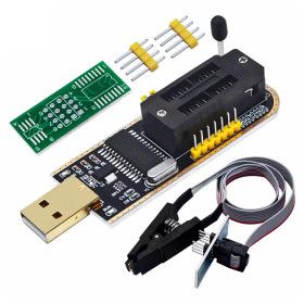상품 이미지: CH341A USB 프로그래머 EEPROM BIOS SPI Flash+SOIC8 집게 포함