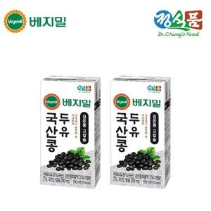 상품 이미지: 베지밀 국산콩 검은콩 고칼슘 두유 190mlx64팩