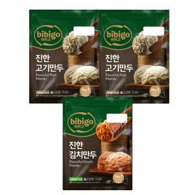 상품 이미지: CJ 비비고 얇은피 수제진한고기만두1.12KG 2개 + 얇은피 진한김치만두 1.12KG 1개