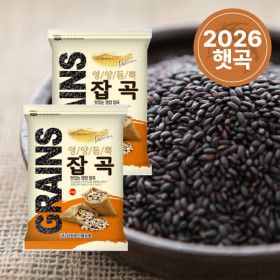 상품 이미지: (신선집중) 삼원농산 찰흑미 4kg (2kg/2개) - 2026년산 햅쌀 검정쌀