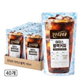 상품 이미지: 칸타타 아이스 블랙커피 190ML 40개 파격 정기세일