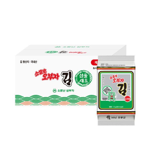 상품 이미지: (신선집중) 소문난오부자 재래 도시락김5g 54봉