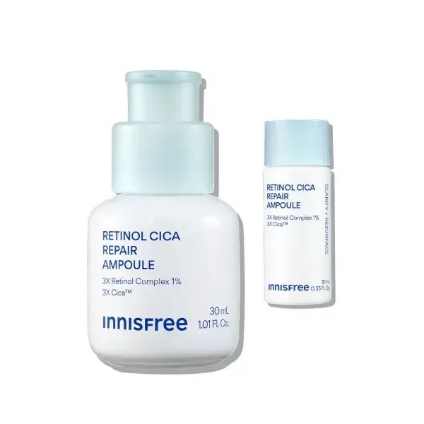 상품 이미지: 이니스프리 레티놀 시카 모공앰플 30ml+레티놀 시카 모공 앰플 10ml