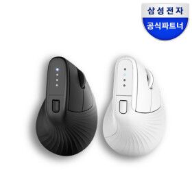 상품 이미지: 버티컬 무선마우스 SM-M1300Q 블루투스 멀티페어링 저소음 화이트