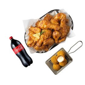 상품 이미지: (BHC) 골드킹 콤보+뿌링치즈볼+콜라1.25L