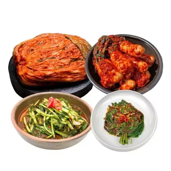 상품 이미지: 도미솔김치 포기 8k+열무2k+총각2k+깻잎1k(총4종,13kg)