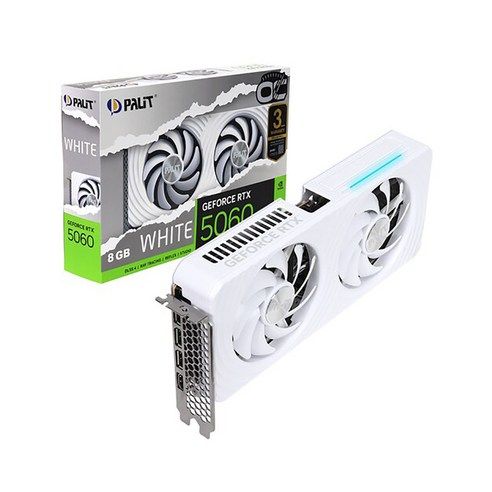 상품 이미지: PALIT 지포스 RTX 5060 WHITE OC D7 8GB 이엠텍 그래픽카드