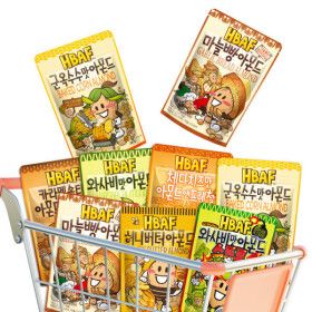 상품 이미지: (신선집중) HBAF 바프 아몬드 100-120g 9봉 골라담기 | 허니버터 군옥수수 와사비