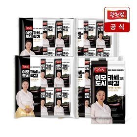 상품 이미지: 광천김 이모카세 1호 도시락김 4g 12봉 x 4팩 (총 48봉) / 들기름과 참기름의 완벽한 블렌딩