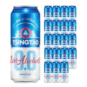 상품 이미지: 칭따오 0.0 논알콜릭 500ml 24캔 / 논알콜 맥주 No.1