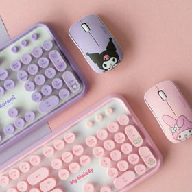 상품 이미지: 산리오캐릭터 무선 키보드 마우스 콤보세트 1P 데스크테리어 책상꾸미기