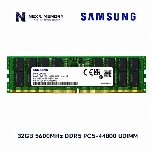 상품 이미지: 삼성 DDR5 44800 RAM 32GB 데스크탑 5600Mhz PC메모리